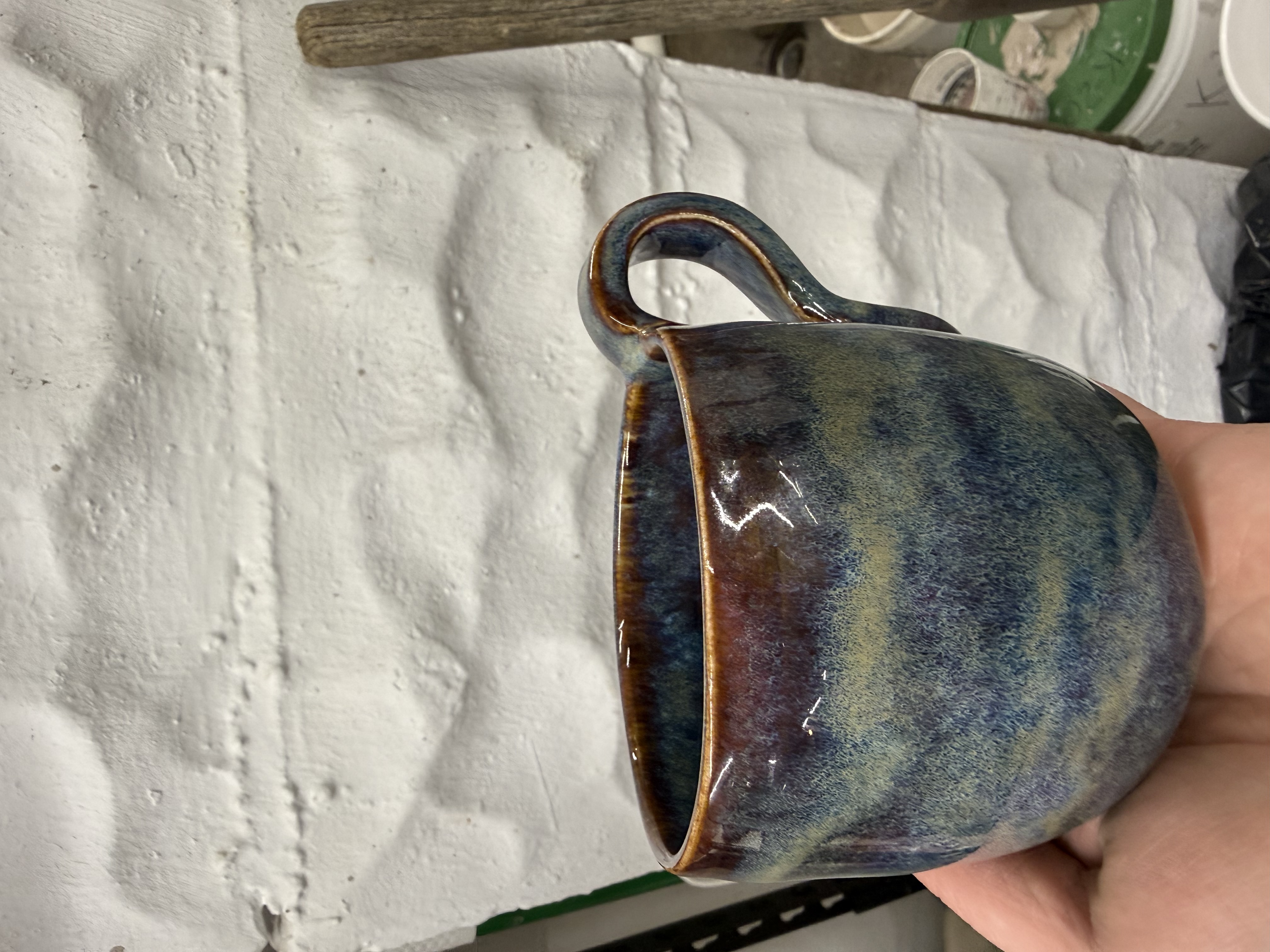 High handle mug